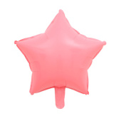 Шар фольга без рисунка 18'' звезда Розовая макарунс КА