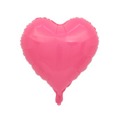 Шар фольга без рисунка 18'' сердце Розовое макарунс