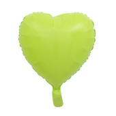 Шар фольга без рисунка 18'' сердце Зеленое макарунс