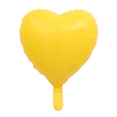 Шар фольга без рисунка 18'' сердце Желтое макарунс