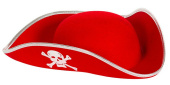 Шляпа фетр Пират Красный