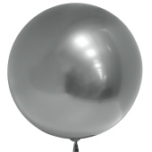 Шар Сфера 3D Bubble Бабблс 18'' металлик Серебро 46см