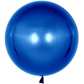 Шар Сфера 3D Bubble Бабблс 18" металлик Синий с клапаном 46см FL