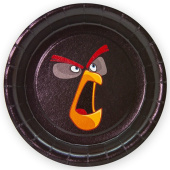 Тарелки бумага 180мм Angry Birds Черный уп6