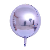 Шар фольга Сфера 3D Bubble Бабблс 22'' Сиреневый металлик 55см