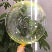 Шар Сфера 3D Bubble Бабблс 24'' переливы Желтый 61см