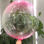 Шар фольга без рисунка Bubble Бабблс переливы Розовый 24''/КА Шар фольга без рисунка Bubble Бабблс переливы Розовый 24''/КА