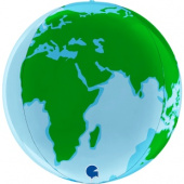 Шар фольга с рисунком Сфера 3D Bubble Бабблс 18'' Планета Земля 46см GR