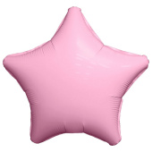 Шар фольга без рисунка 18'' звезда Розовый фламинго сатин AG