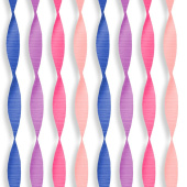 Лента креп бумага Стримеры 2,3мх5см макаронс нежно-розовый голубойм ятный фиолетовый (уп6)