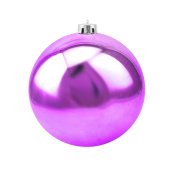 Игрушки на елку Шар 25см Фиолетовый блестящий