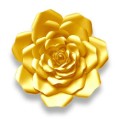 Фигура бумага Цветок 30см Золото