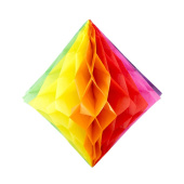 Украшение декор фигура бумага Ромб Разноцветный 30см