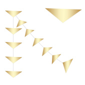 Гирлянда подвеска Треугольники Золото 200см