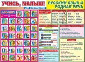 Плакат Учись малыш Русский язык и родная речь
