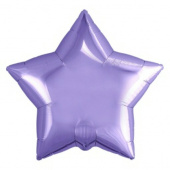 Шар фольга без рисунка 18'' звезда Сиреневая Lilac металлик AG