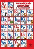 Карточка обучающая Английский алфавит с транскрипцией (10шт)