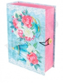 Коробка-книга Цветы 12х18х5см