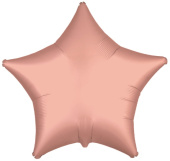 Шар фольга без рисунка 18'' звезда Розовая коралл металлик AG