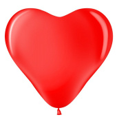 Шар латекс Сердце 12''/ВВ пастель 230 Красный (100шт)