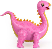 Шар фольга ХОД Динозавр Стегозавр Розовый 39'' 99см FL