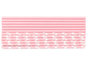 Трубочки для коктейля бумага Горох розовая(уп12)