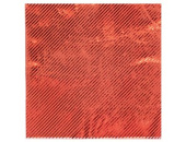 Салфетки 33см однотонная фольга красная уп6