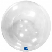 Шар фольга Сфера 3D Bubble Бабблс 18" прозрачная Кристалл с клапаном 46см GR Шар фольга Сфера 3D Bubble Бабблс 18" прозрачная Кристалл с клапаном 46см GR