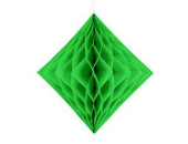 Украшение декор фигура бумага Ромб Светло зеленый 20см