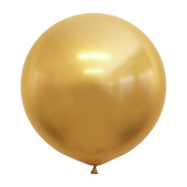Шар латекс 24/ВС хром Зеркальные шары Золото Mirror Gold (10шт) Шар латекс 24/ВС хром Зеркальные шары Золото Mirror Gold (10шт)