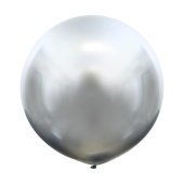 Шар латекс 36/ВС хром Зеркальные шары Серебро Mirror Silver (10шт)