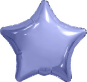 Шар фольга без рисунка 9" звезда пастель Фиолетовый AG