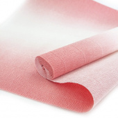 Бумага гофрированная 50х250см Розовый Градиент Италия