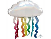 Шар фольга фигура Облако с дождиком переливы An