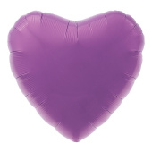 Шар фольга без рисунка 18'' сердце Пурпурное сатин AG