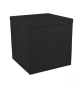 Коробка сюрприз для воздушных шаров 70х70х70см Черная