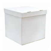 Коробка сюрприз для воздушных шаров 60х60х60см Белый куб складной