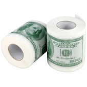 Бумага рулон 10смх3м декоративная Доллары