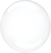 Шар фольга Сфера 3D Bubble Бабблс 10'' прозрачная Кристалл 25см FL
