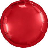 Шар фольга без рисунка 18'' круг Красный AG СП 754993