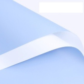 Пленка лист 58х58см двухсторонняя Голубая белая (уп20)