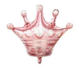 Шар фольга фигура Корона розовая 48х50см КА