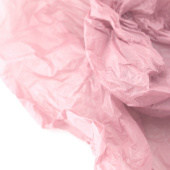 Бумага тишью рулон 0,60х10м водостойкая Нежно розовая