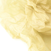 Бумага тишью рулон 0,60х10м водостойкая Нежно желтая