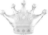 Шар фольга фигура Корона Серебро 40'' 102см FL