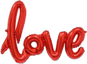 Шар фольга Буквы надпись LOVE Красный FL 41'' 104см