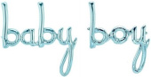 Шар фольга Буквы надпись Baby Boy Голубой упак 16'' 41см FL