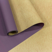 Бумага рулон 0,58х10м Пробковый Фиолетовый матовая