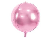 Шар Сфера 3D Bubble Бабблс 16" металлик Розовая Light Pink 40см PD