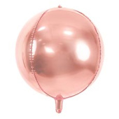 Шар Сфера 3D Bubble Бабблс 16" металлик Розовое золото Rose Go 40см PD